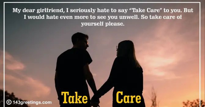 Funny Take Care Messages for Girlfriend